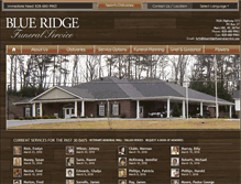 Tablet Screenshot of blueridge-funeral-service.com